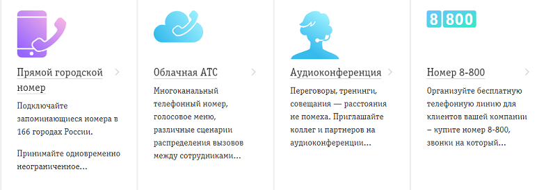 Услуги фиксированной связи Билайн